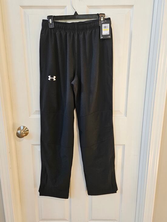 Under Armour Other - Under Armour Men's Hockey Warm Up Pants Medium Black NWT Ankle Zip